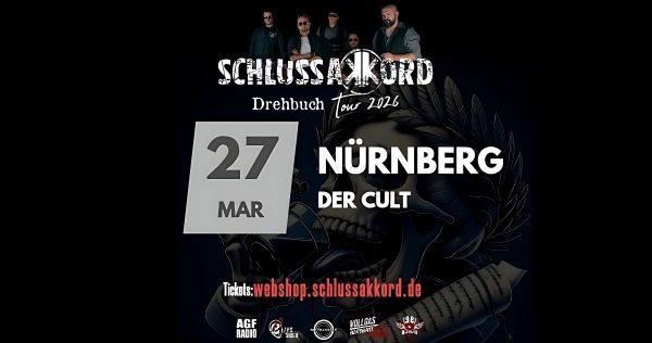 SCHLUSSAKKORD - Drehbuch Tour - 27.03.2026 Nürnberg - EarlyBird