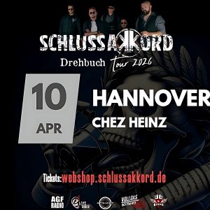 SCHLUSSAKKORD - Drehbuch Tour - 10.04.2026 Hannover - EarlyBird