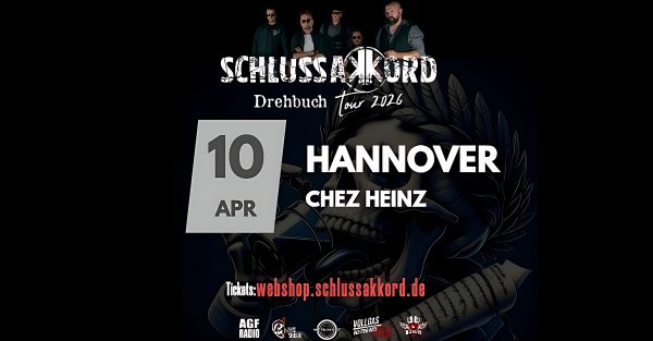 SCHLUSSAKKORD - Drehbuch Tour - 10.04.2026 Hannover - EarlyBird