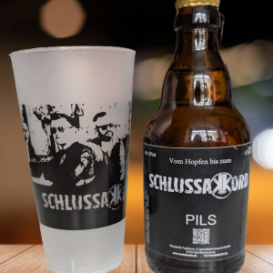 Osterbundle SCHLUSSAKKORD – Pils mit limitiertem Fanbecher schwarz
